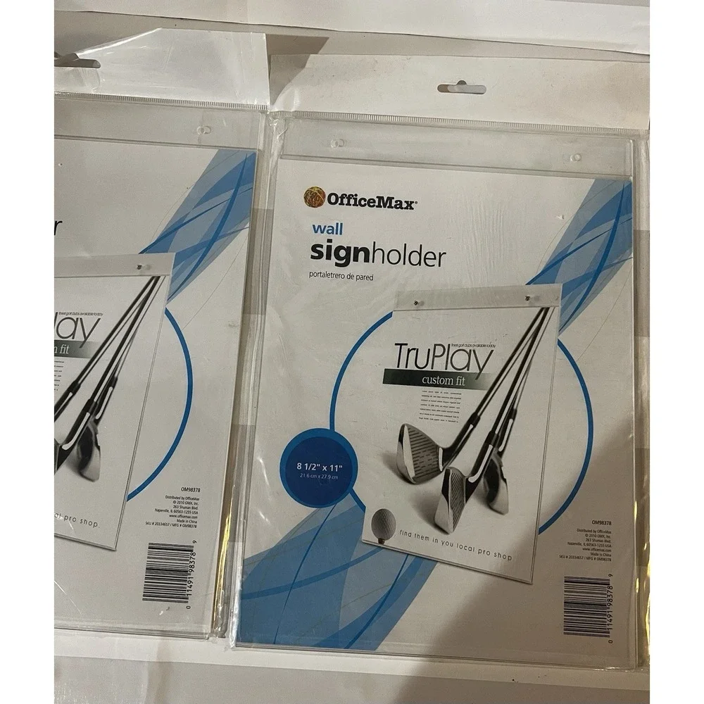 2 Wall Mount Sign Holders 8.5